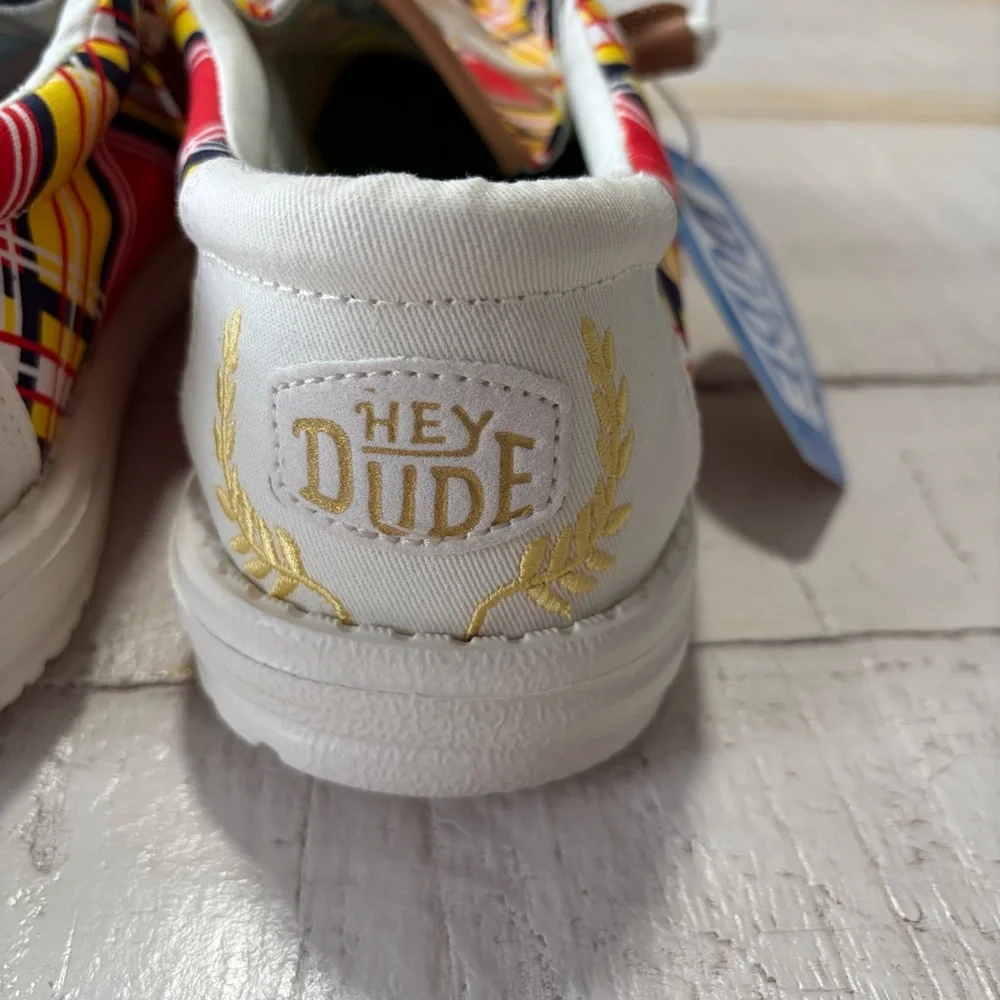 Hey Dude x Caddyshack NWT size 11 Men’s Wally Slip On Plaid Canvas Loafers Golf - Picture 2 of 12